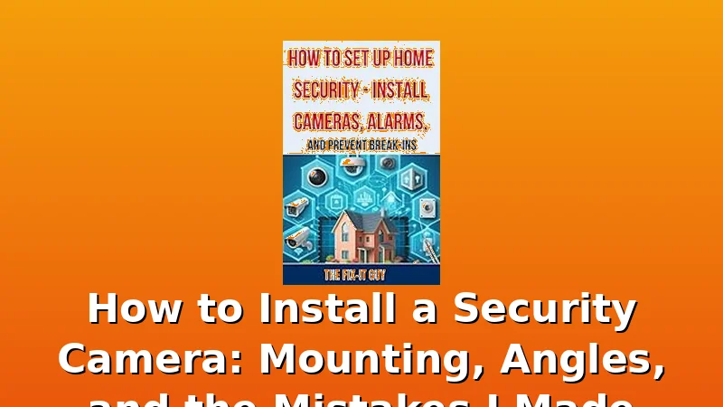 How to Install a Security Camera: Mounting, Angles, and the Mistakes I Made - EyeGuard review with measurements and honest opinion