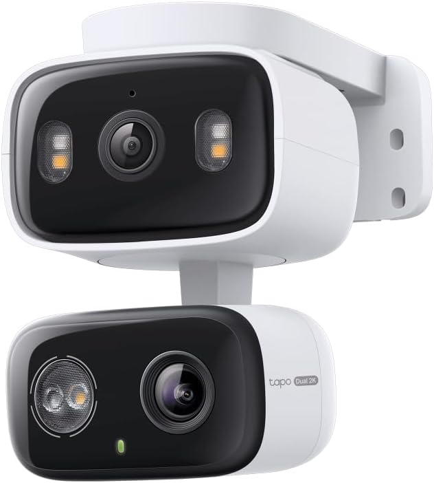 Tapo 2K Indoor/Outdoor Dual Lens Pan/Tilt Wired Security Camera C246D