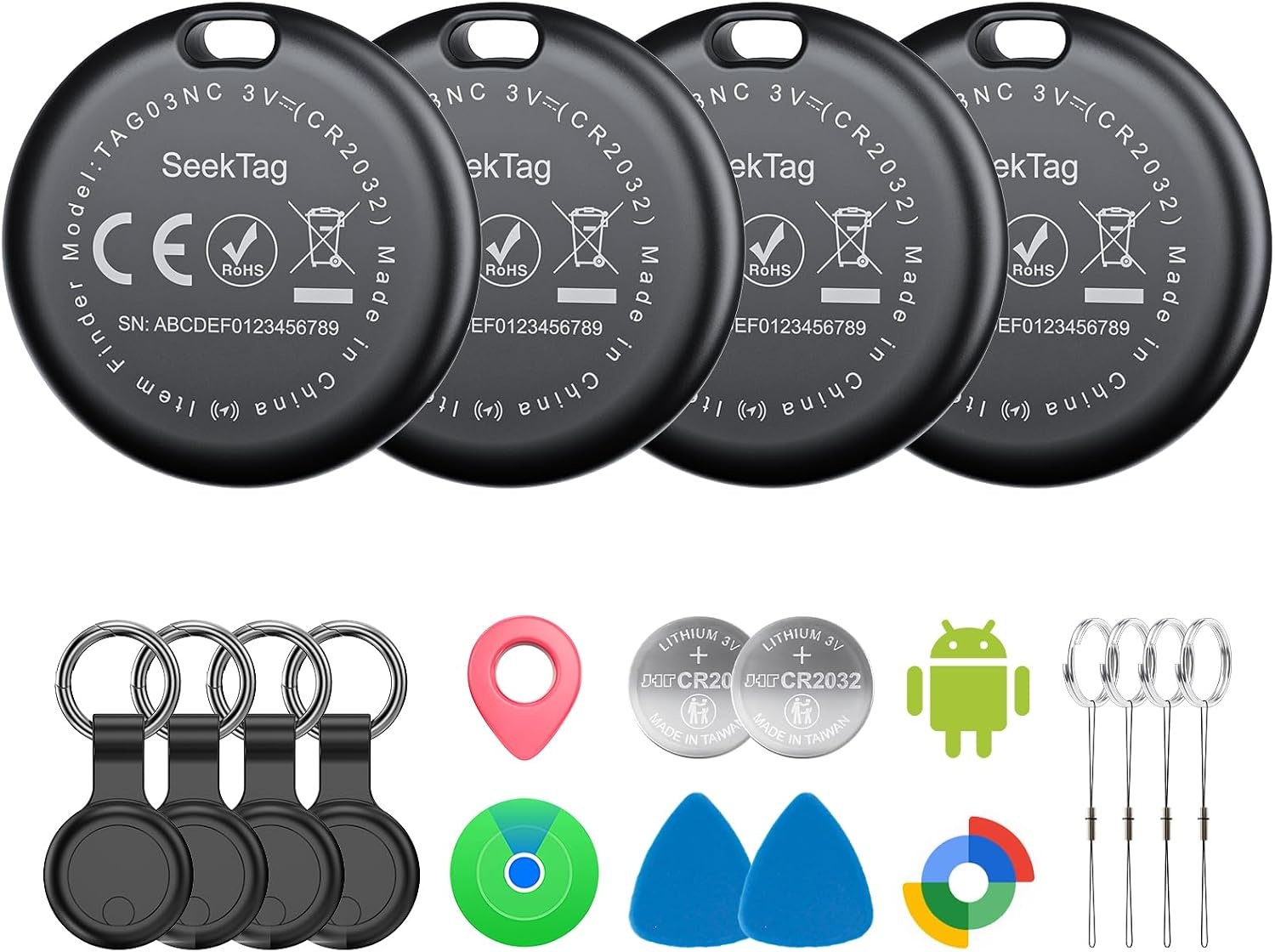 Air Tags for Android, Air Tags-4 Pack Android